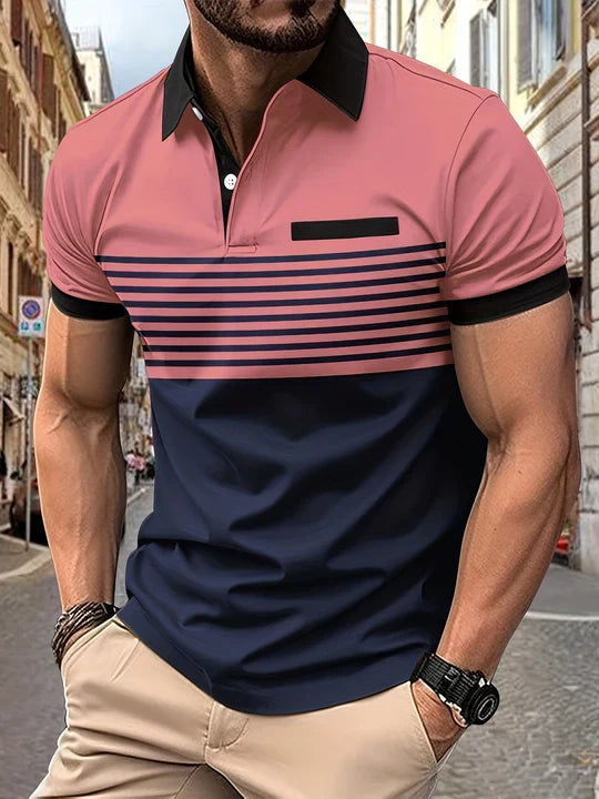 Louis|streifen-sommer-polo für männer