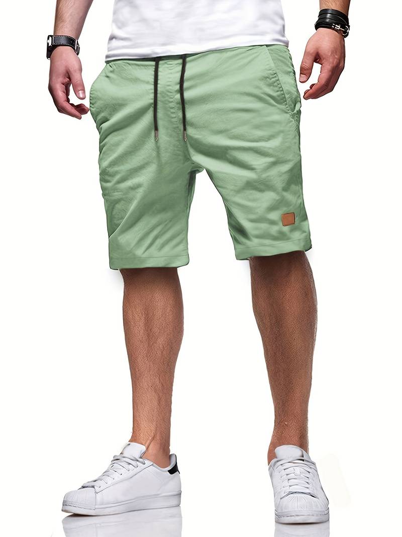 Nicholas – shorts mit kordelzug in normaler passform