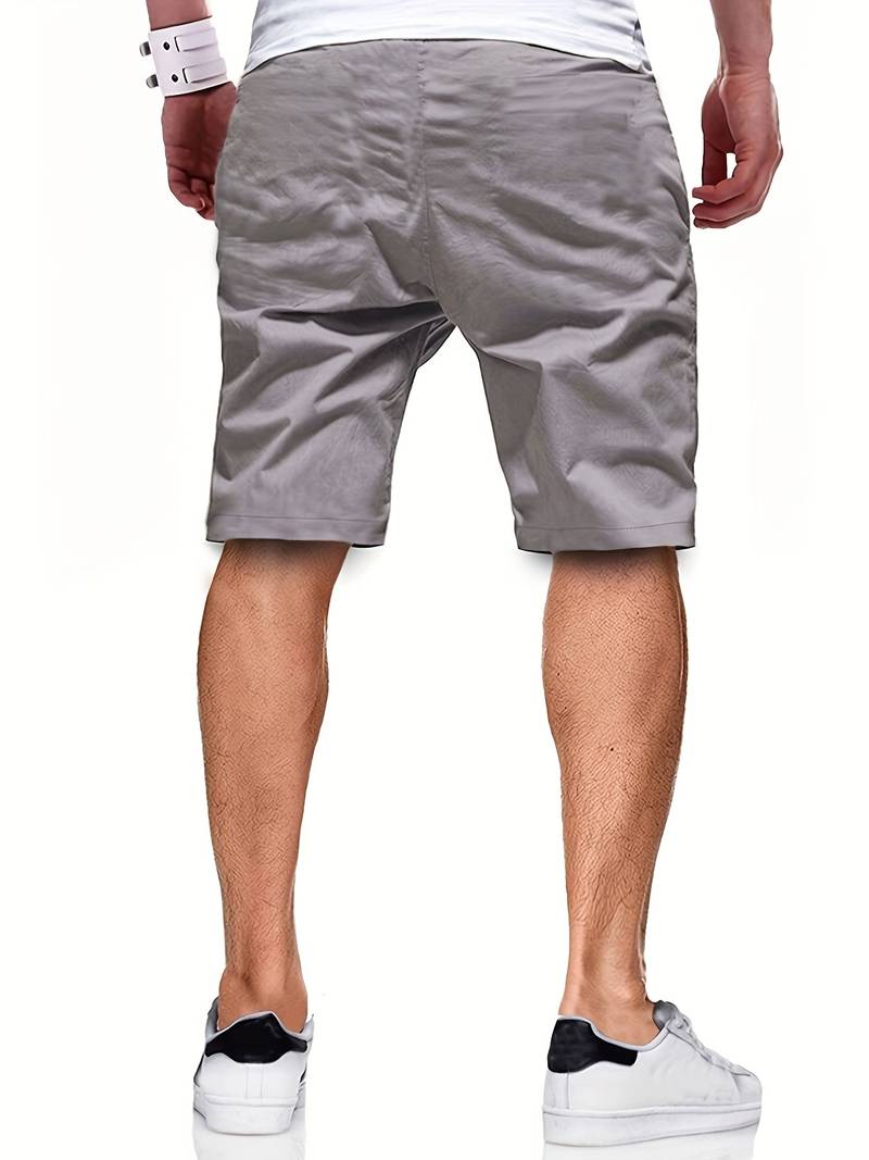 Nicholas – shorts mit kordelzug in normaler passform