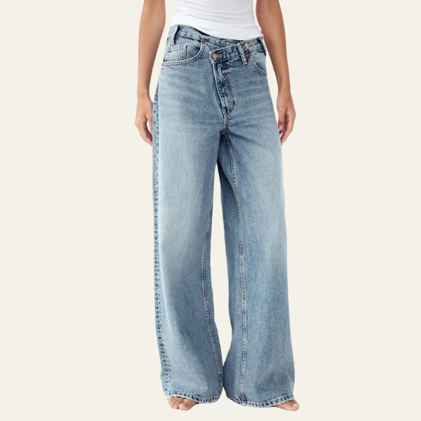 Candice™ - Denim Weitbein-Jeans