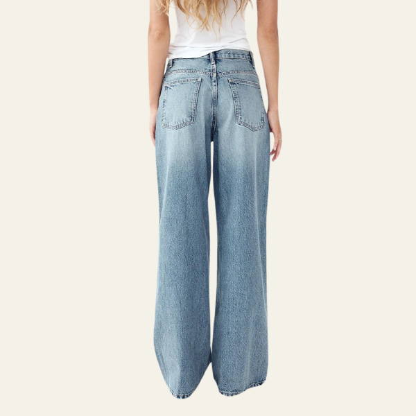 Candice™ - Denim Weitbein-Jeans