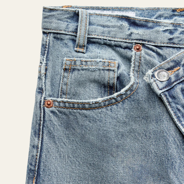 Candice™ - Denim Weitbein-Jeans