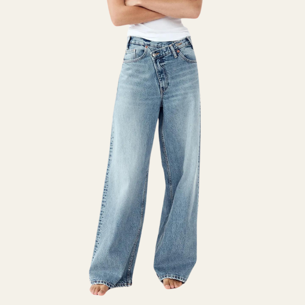 Candice™ - Denim Weitbein-Jeans