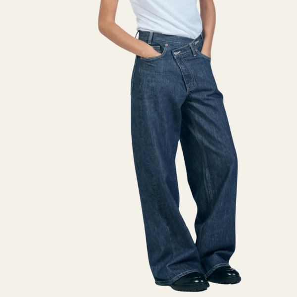 Candice™ - Denim Weitbein-Jeans