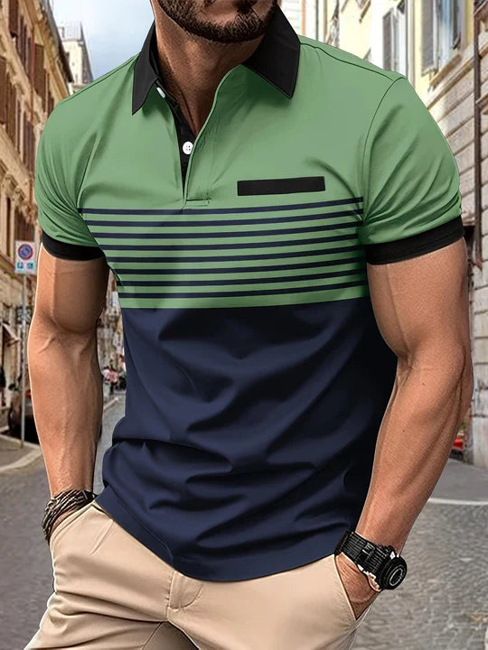 Louis|streifen-sommer-polo für männer