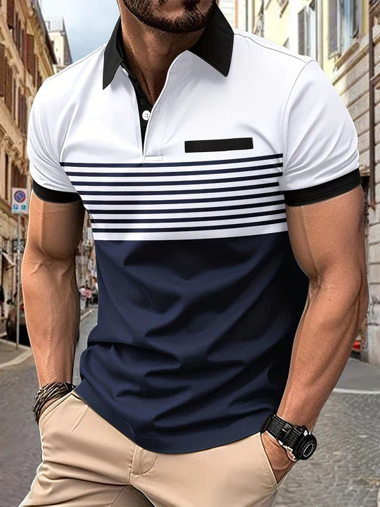 Louis|streifen-sommer-polo für männer