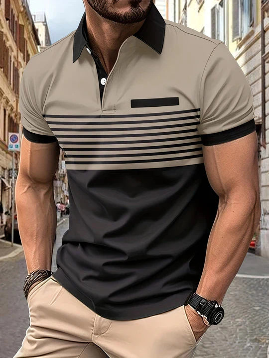 Louis|streifen-sommer-polo für männer