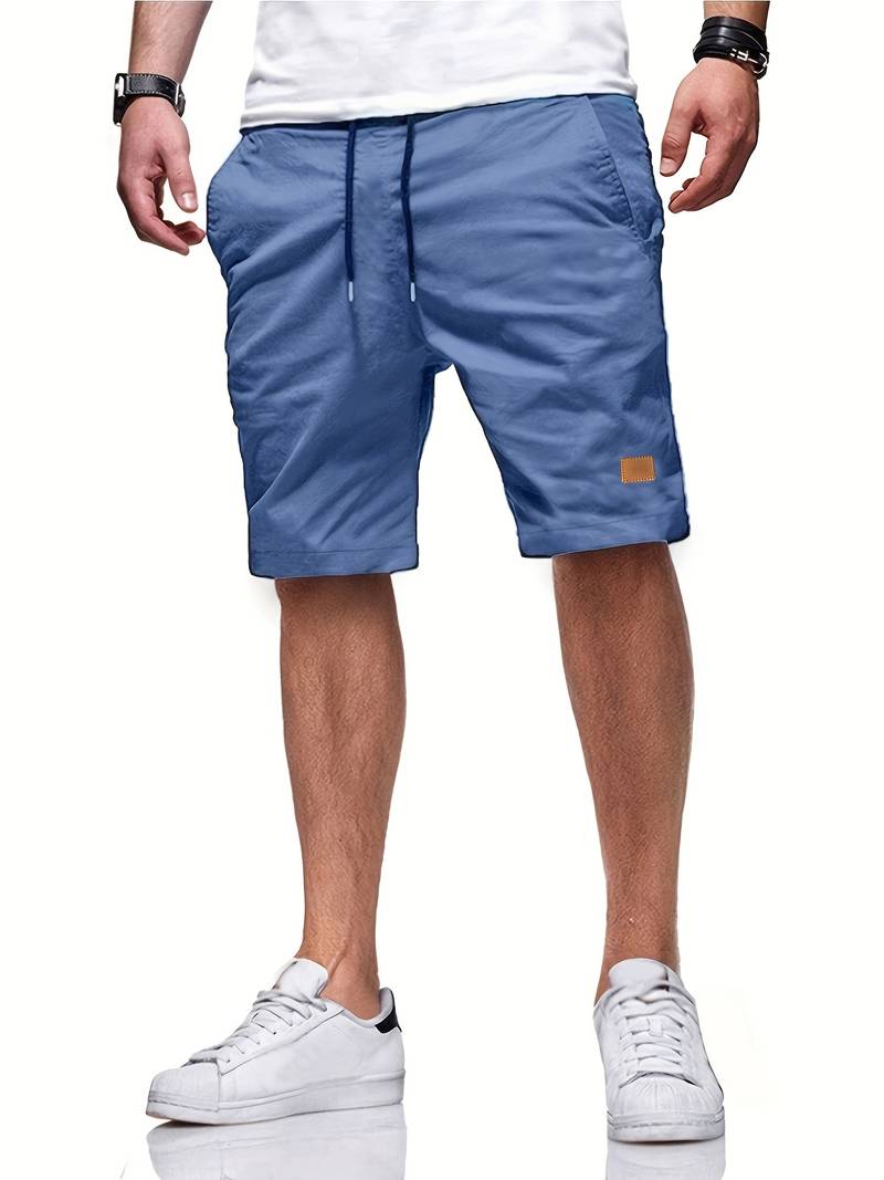 Nicholas – shorts mit kordelzug in normaler passform