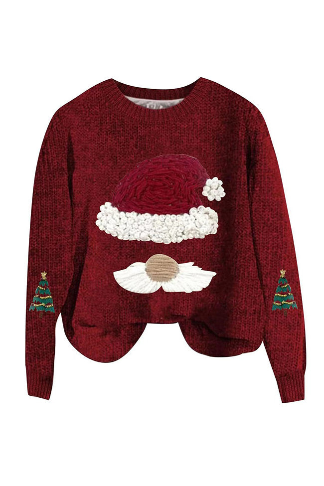 Lässiger Weihnachtsstrickpullover