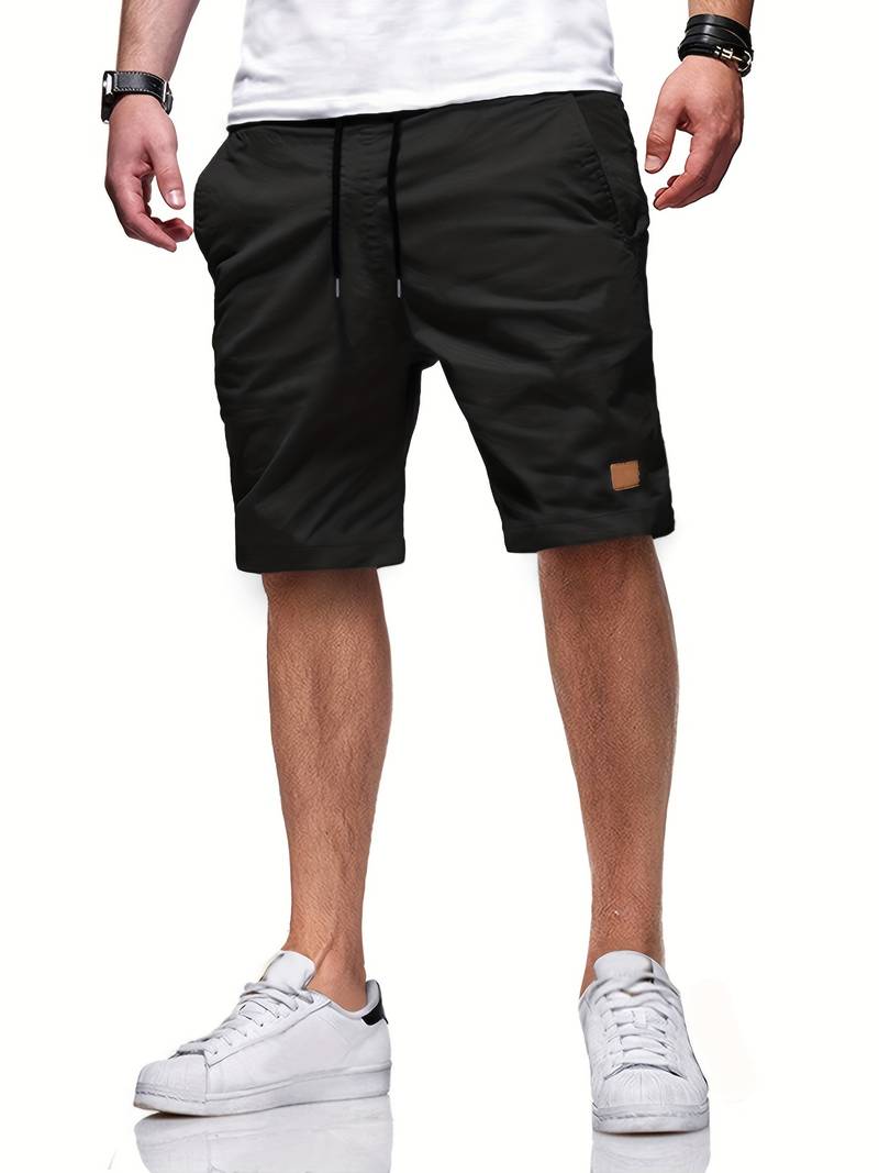 Nicholas – shorts mit kordelzug in normaler passform