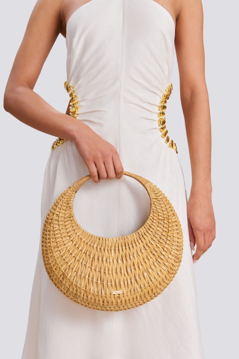Alison – Gewebte, runde Tasche