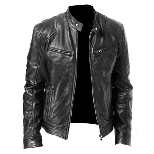 Lucas – herren winddefender lederjacke