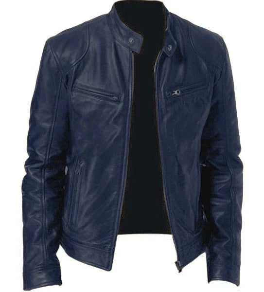 Lucas – herren winddefender lederjacke