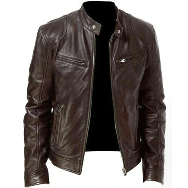 Lucas – herren winddefender lederjacke