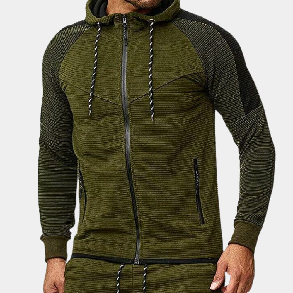 Niko - stylische herrenjacke mit kapuze für einen modernen look