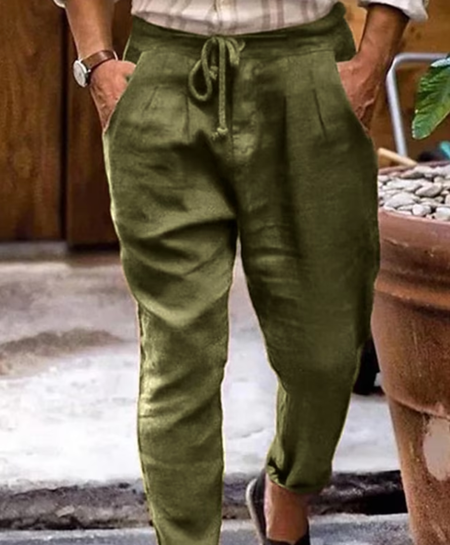 HENRIKO - Leinenhose für Herren