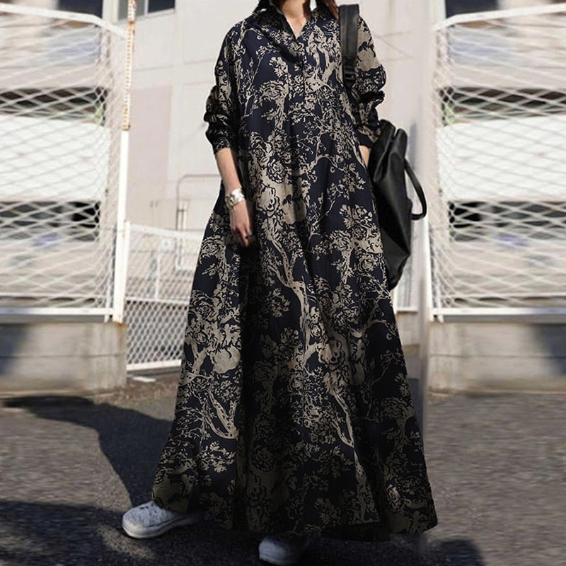 Hilma - Langes loses Kleid