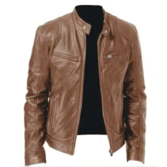 Lucas – herren winddefender lederjacke