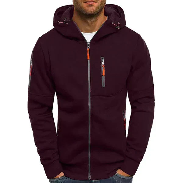 Oliver - stilvolle tech-fleece-jacke für herren