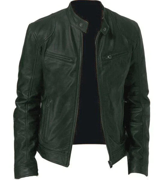 Lucas – herren winddefender lederjacke