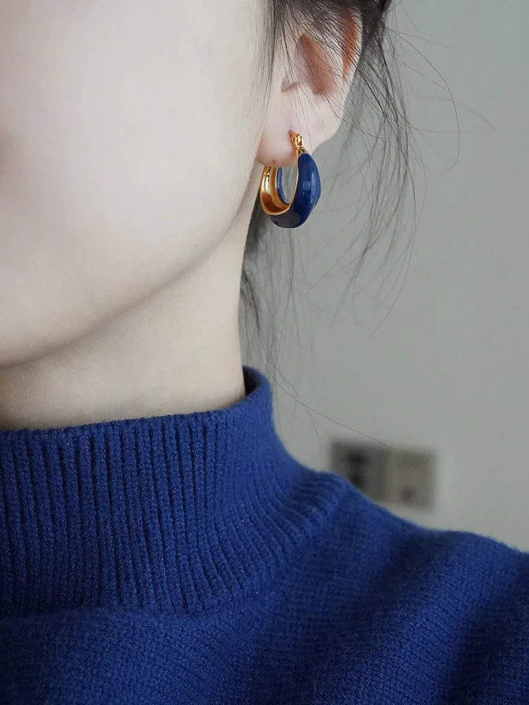 Micara - Blue Arc - Ohrringe