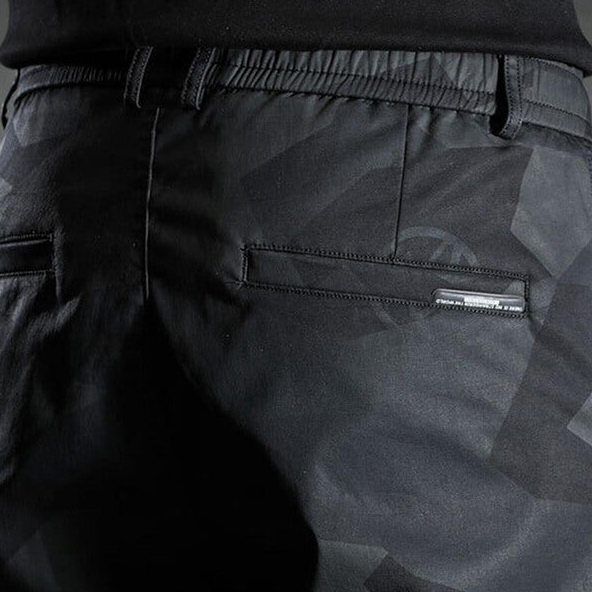 Schwarze slim-fit-chinohose für herren