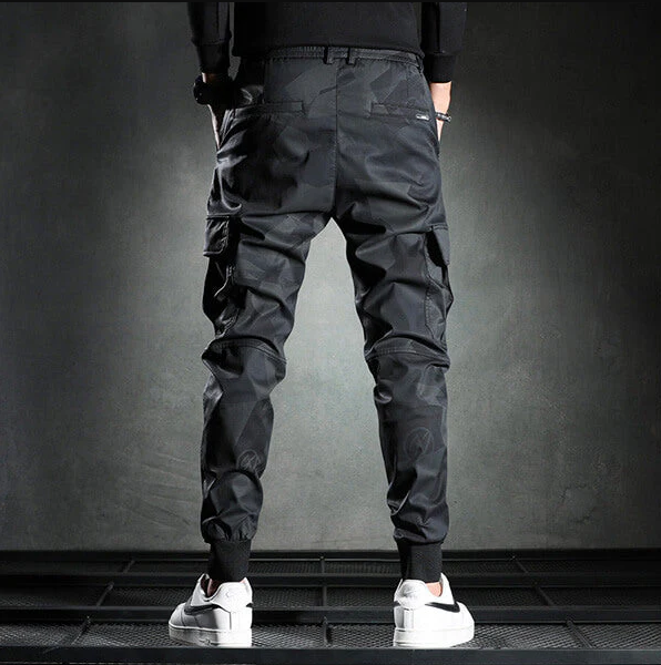 Schwarze slim-fit-chinohose für herren