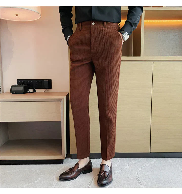 Willem - lässige hose aus waffelstoff