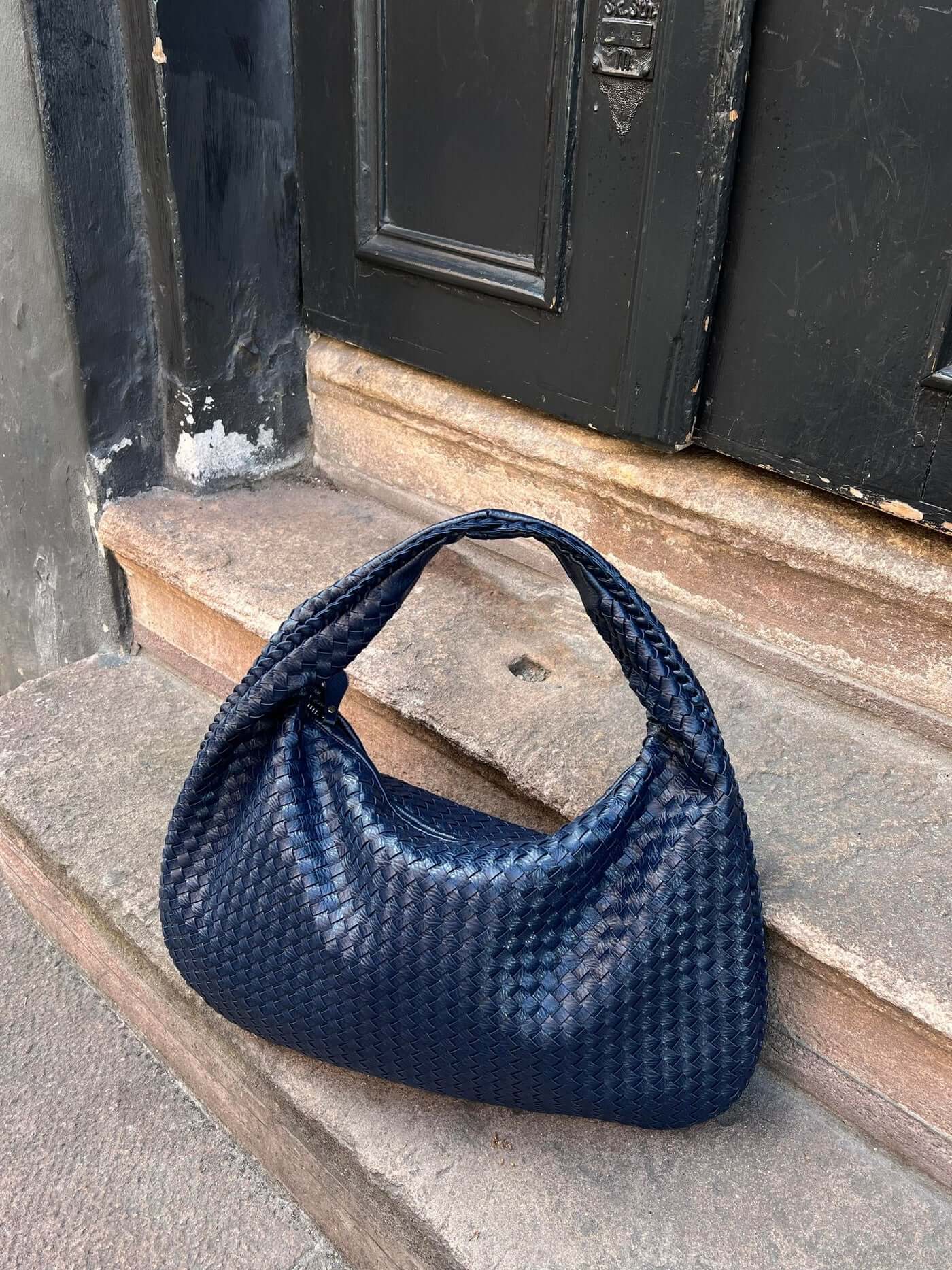 Bellachicha - Vintage Umhängetasche damen | Geflochtene Handtasche mit Reißverschluss im Sale