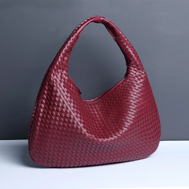 Bellachicha - Vintage Umhängetasche damen | Geflochtene Handtasche mit Reißverschluss im Sale