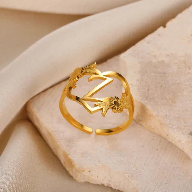 Marshien | Initialen Herz Ringe Goldschmuck
