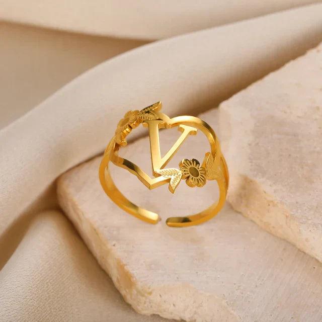 Marshien | Initialen Herz Ringe Goldschmuck
