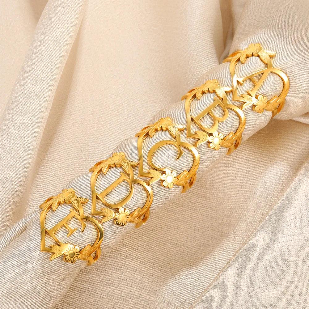 Marshien | Initialen Herz Ringe Goldschmuck