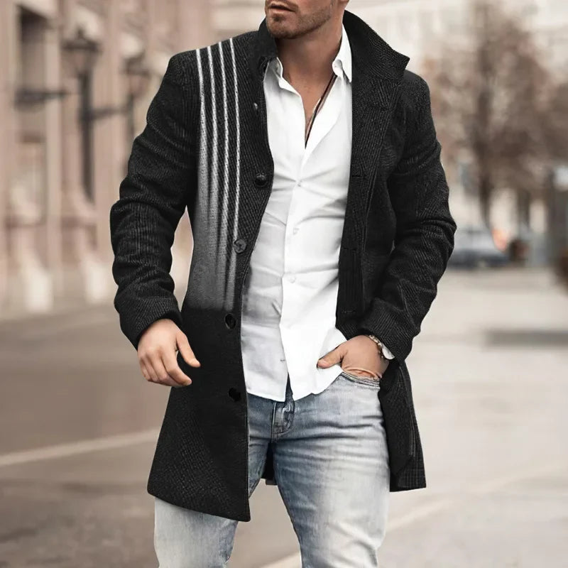 Rylan – lange daunenjacke mit karomuster