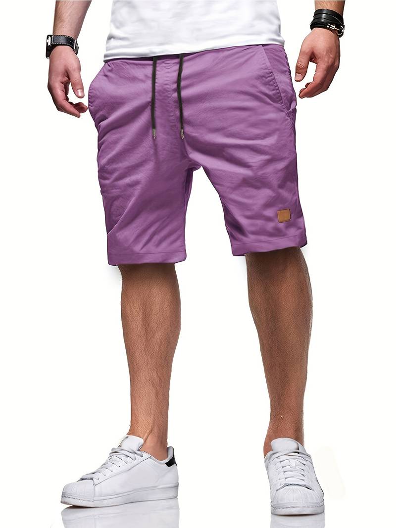 Nicholas – shorts mit kordelzug in normaler passform