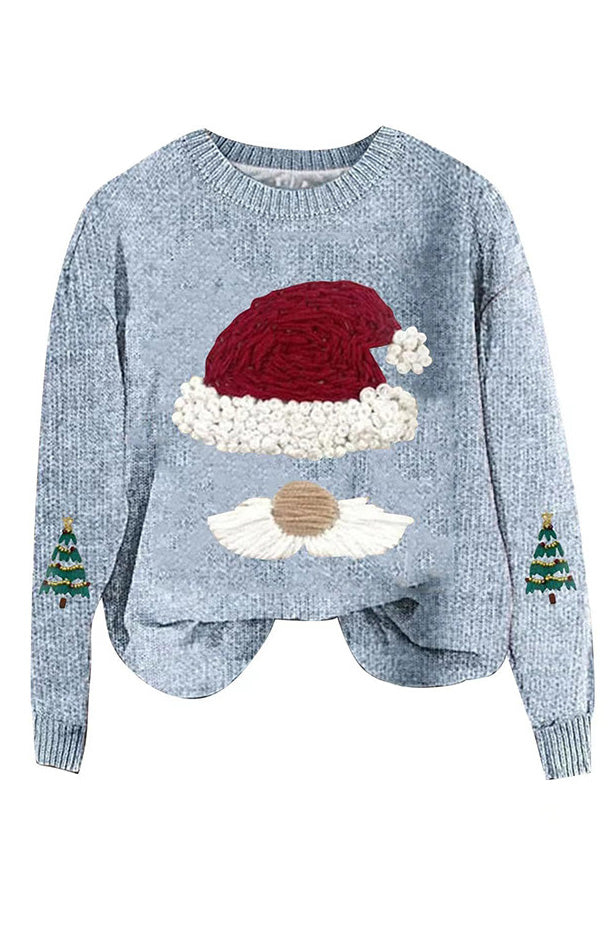 Lässiger Weihnachtsstrickpullover
