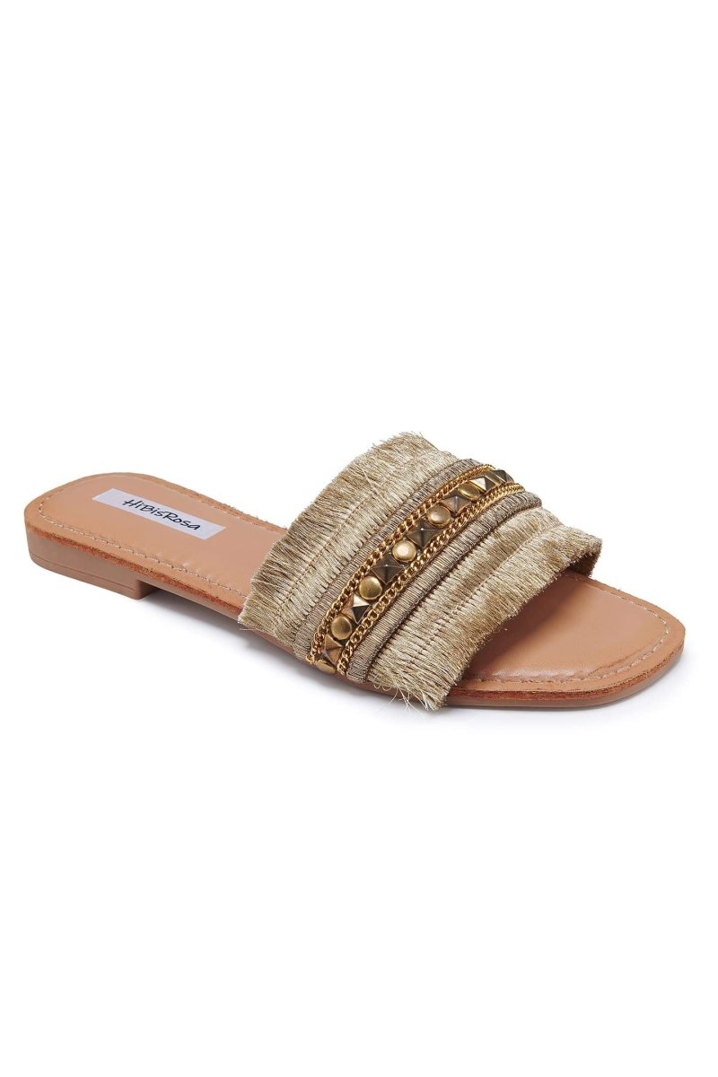 Belinda – Flache Sandalen mit Metallverzierung