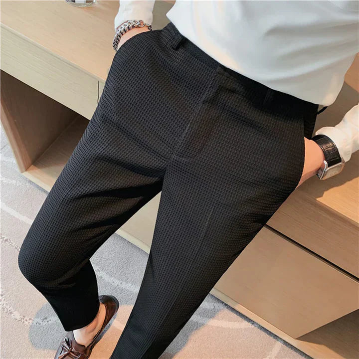 Willem - lässige hose aus waffelstoff