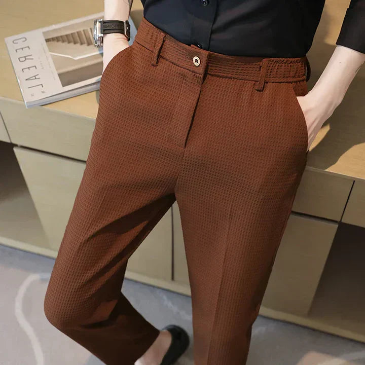Willem - lässige hose aus waffelstoff