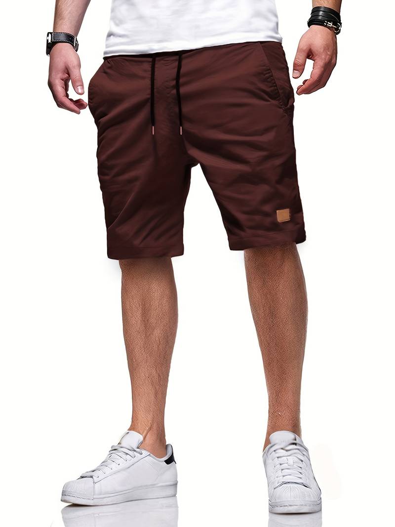 Nicholas – shorts mit kordelzug in normaler passform