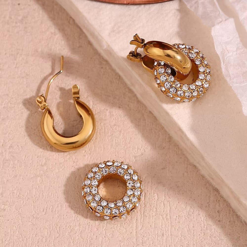 Crystal Luxe Hoops