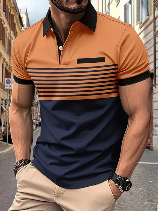 Louis|streifen-sommer-polo für männer