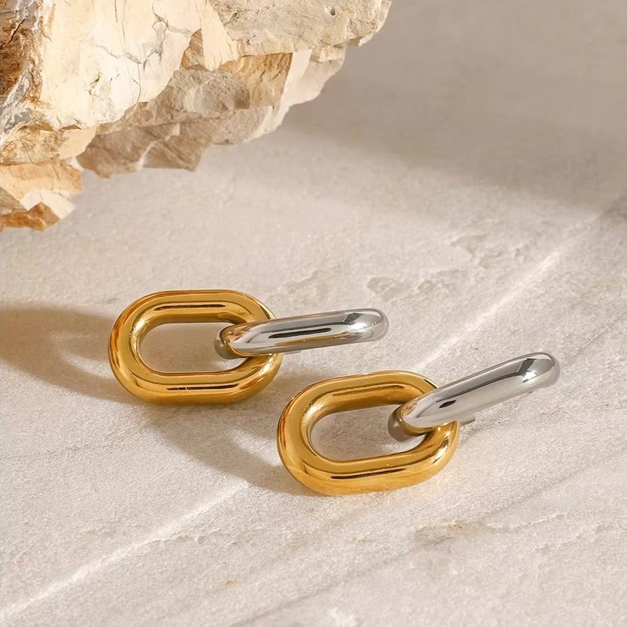 Duo Hoop Ohrstecker