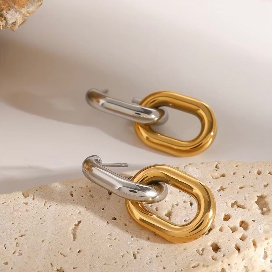 Duo Hoop Ohrstecker