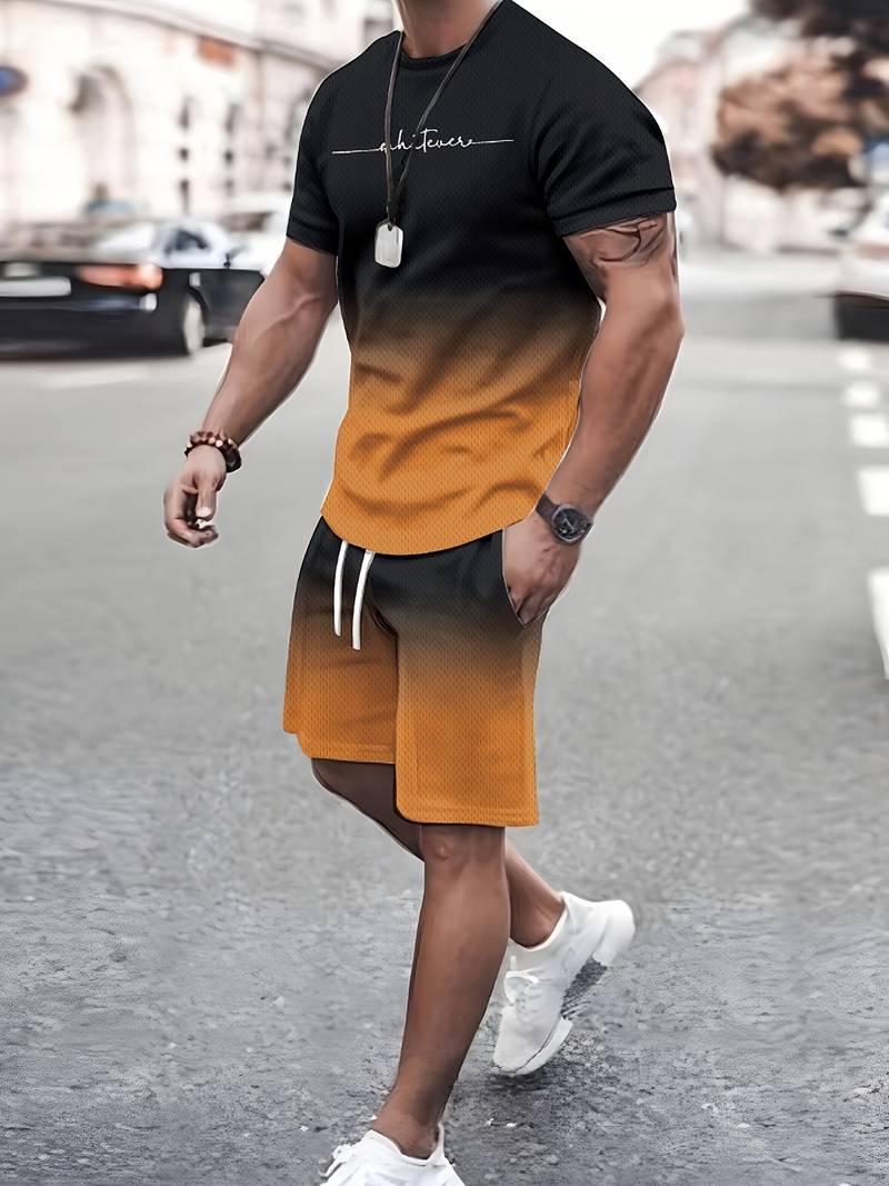 Richard – kurzärmliges t-Shirt mit rundhalsausschnitt und shorts