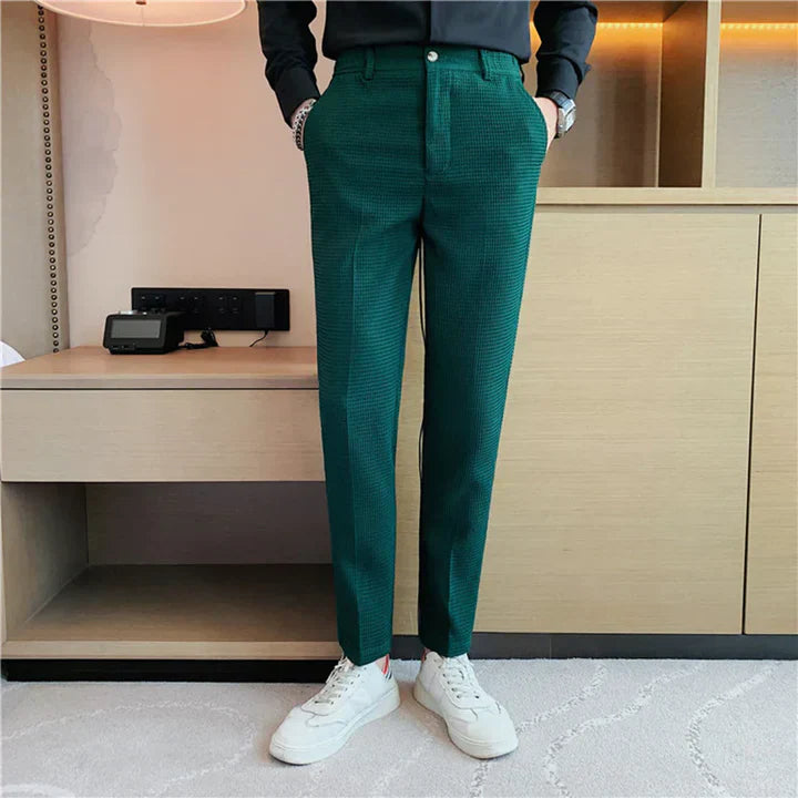 Willem - lässige hose aus waffelstoff