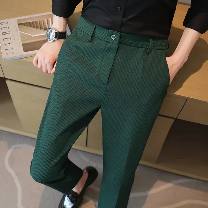 Willem - lässige hose aus waffelstoff