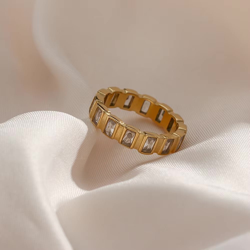 Kristallgold Ring