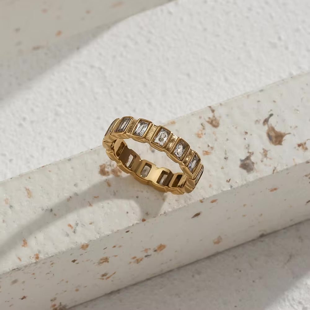 Kristallgold Ring
