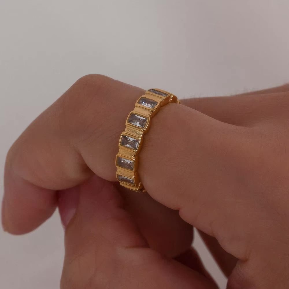 Kristallgold Ring